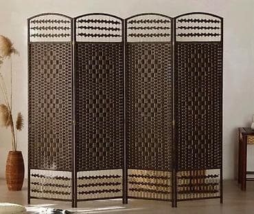 inversion stol: Ширма, перегородка Материал: Ротанг, Колличество секций: 4, Плетёная, Для салона — 1
