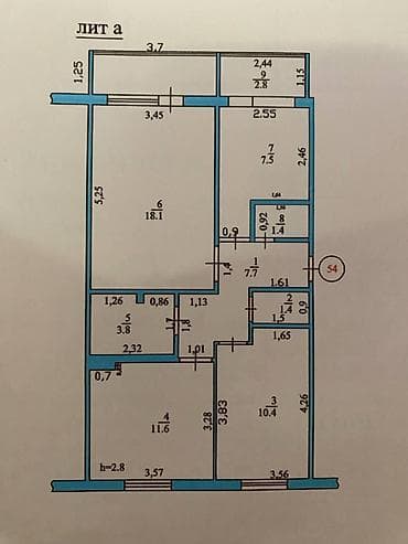 premium development: 3 комнаты, С мебелью частично — 2