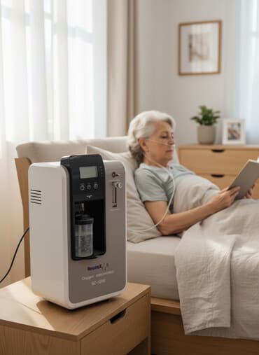 Кычкылтек жаздыктары: Кислородный концентратор RespiroX SZ-5BW новый в упаковке - Модель — 1