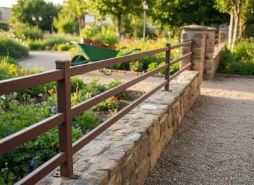 кашпо для сада: Секции металлического ограждения (заборные пролёты). - Материал — 1