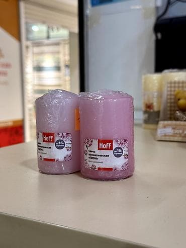 подсвечники: Ароматические и декоративные свечи Hoff - Цилиндрические свечи белые — 2
