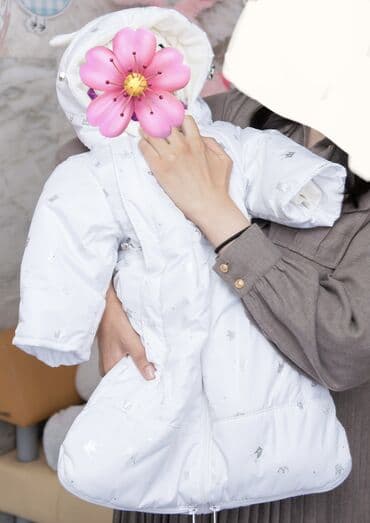 осминог перевёртыш: Детский зимний комбенизон-трансформер2в1 (цвет: светлый, с мелким — 2