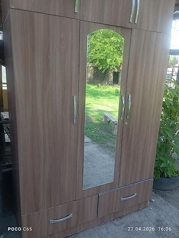 Шкафтар: Шифоньерлер, кийидер үчүн шкафтар, Түз, ЛДСП — 2