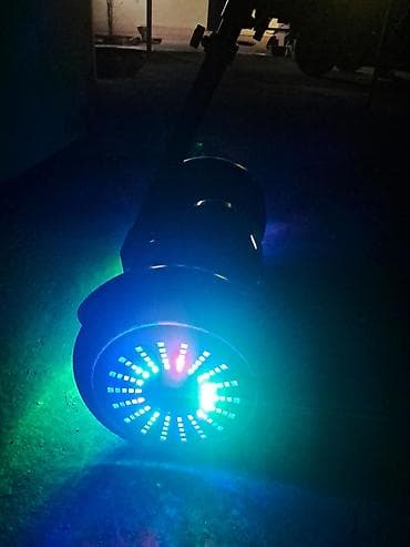 Велоаксессуары: Гироскутер с ручкой-колонной и световой подсветкой - Форм-фактор — 4