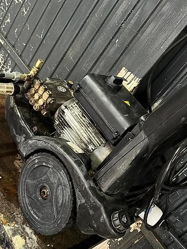 газон бу: Промышленная мойка высокого давления на тележке - Электродвигатель с — 5