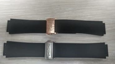 чисы наручные: Ремни на часы "HUBLOT" с застёжкой — 1