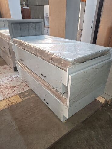 Отургучтар, табуреттер: Бир кишилик керебет, Жаңы, Матрасы бар, узуну - 205 см — 8