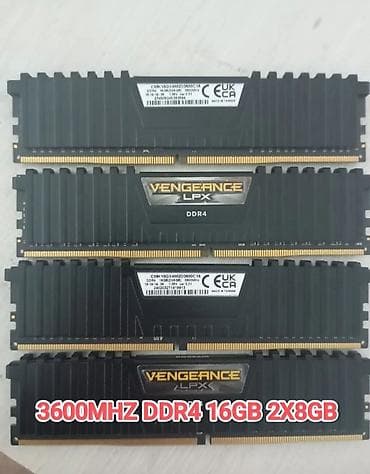 2 gb: Оперативная память, Б/у, Corsair, 16 ГБ, DDR4, 3600 МГц, Для ПК — 1