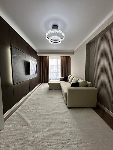 квартиры талас: 2 комнаты, 62 м², Элитка, 11 этаж, Дизайнерский ремонт — 3
