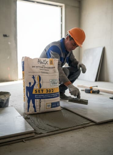 силикон строительный: Водостойкий цементный клей AlinEX SET 302 предназначен для работы с — 1