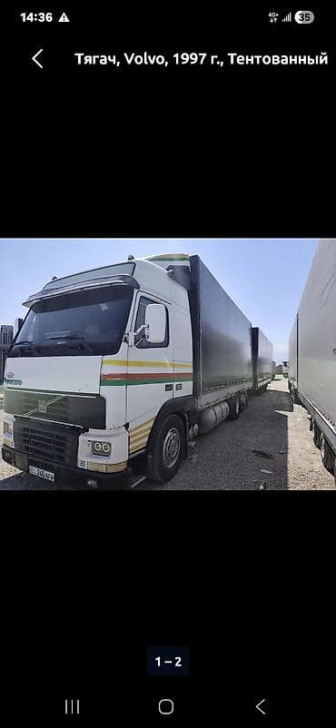 волво кабина: Тягач, Volvo, 1997 г., Тентованный — 1