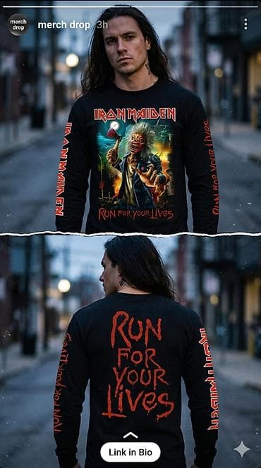 Футболки: Футболки с принтами Iron Maiden (черные) Варианты дизайна: - — 2