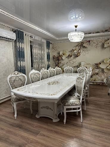 Стол и стул для зала, Новый, Бесплатная доставка, цвет - Белый at lalafo.kg Стол и стул для зала, Новый, Бесплатная доставка, цвет - Белый