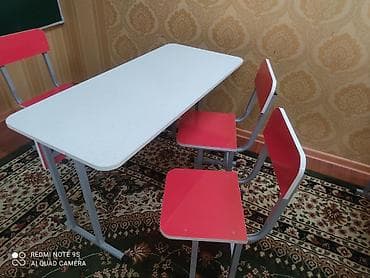 шкаф купе б: Комплект школьной мебели: парты на двух учеников и стулья - — 1