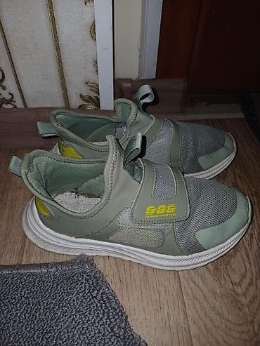 детские летние туфли: Кроссовок GEBE в зеленовато-хаки оттенке, сетчатые для повседневной — 1