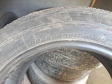 camry 2010: Шины 225 / 55 / R 17, Лето, Б/у, Легковые, Корея, Kumho — 2