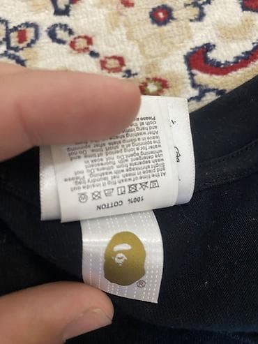 simply because: Футболка A Bathing Ape (BAPE) — размер L - Цвет: черный - Принт — 3