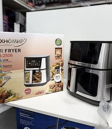 techno: Аэрогриль (фритюрница без масла) ТЕХНОМИР TH-2506 - Мощность: 3000 Вт — 3