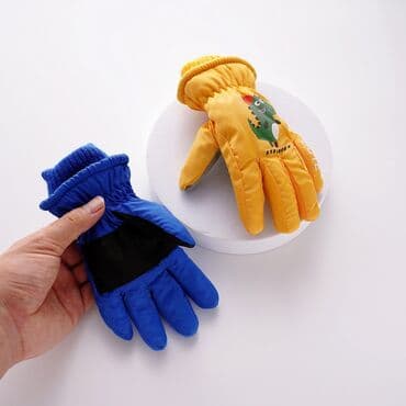 одежды для новорожденных: Перчатки непромокаемые утепленные детские с манжетами размер 3-6 лет — 6