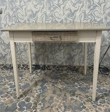 буфет с мойкой: Обеденный/рабочий стол с выдвижным ящиком - Материал: массив/МДФ — 1