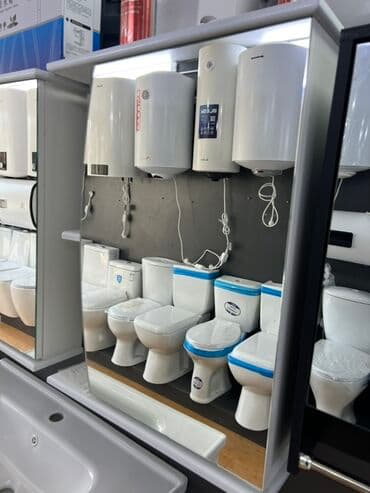 обагревател: Белые цилиндрические водонагреватели с нижним подключением. Подходят — 1