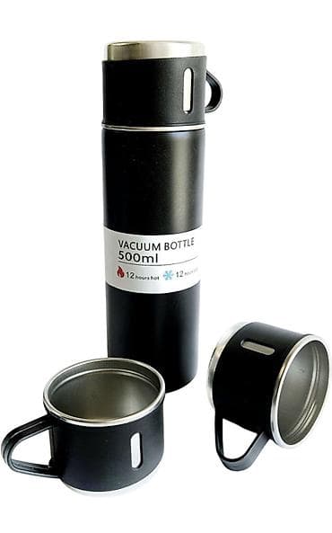 стерилизатор для бутылок: Термос Vacuum Bottle 500 мл с крышкой 3 кружки - Объем: 500 мл - — 9