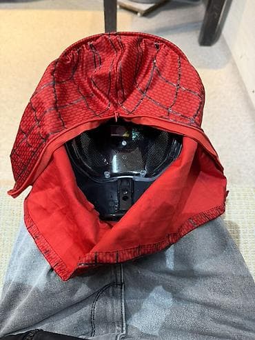 Светодиодные гирлянды: Маска Человека-паука с жестким каркасом - Полумаска-шлем с твердым — 3