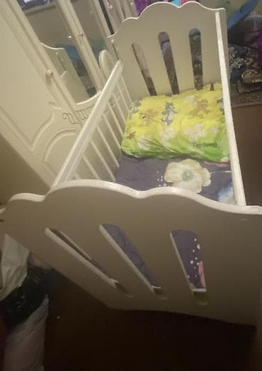 Кровати: Детская кроватка «Little Heart», белая - Классическая деревянная — 1