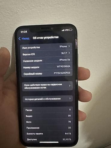 mini 4 pro: IPhone Xs, 64 ГБ, Серебристый, 76 % — 4