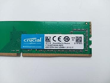 32gb ddr4: Оперативная память (RAM) для ПК, Б/у, Crucial, 4 ГБ, DDR4, 2400 МГц — 2