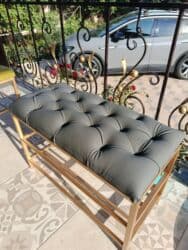 купить стол консоль: Банкетка, С полками, цвет - Зеленый — 5