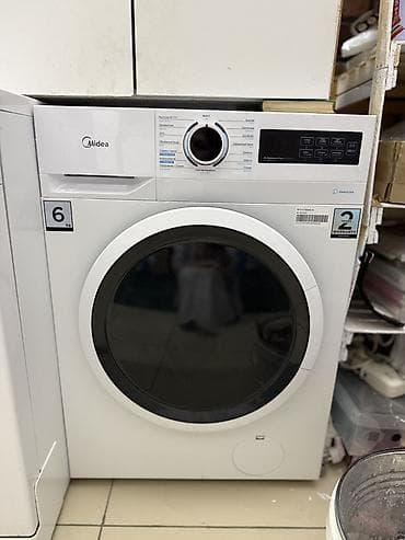 poco c61: Стиральная машина Midea, фронтальная загрузка 6 кг. 6 месяцев — 1