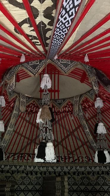 Аренда юрт: Аренда юрты, Каркас Деревянный, 85 баш, Стол — 5