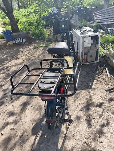 планета: Электроскутер грузовой с задним расширенным багажником - — 1