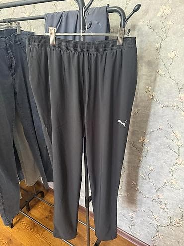 спартивка пума: Спортивные брюки Puma, мужские, черные. - Прямой крой, легкая — 2
