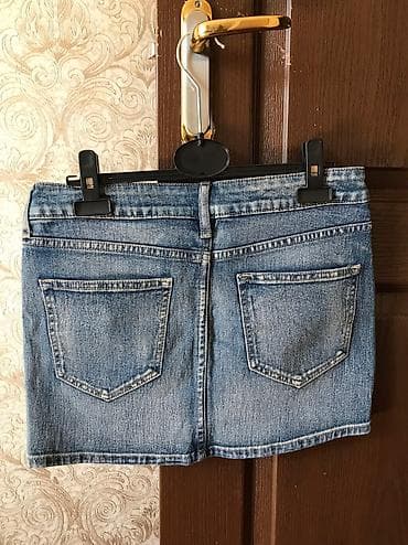 жинсовые юбки: Продаю женские джинсовые юбки, в отличном состоянии, размер зеленый — 6