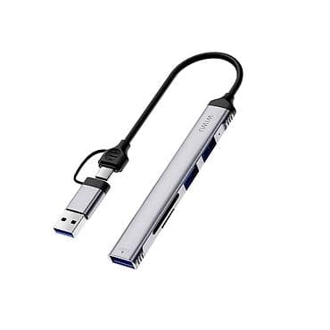 Хаб Wiwu ZOLO 5 in 1 USB-C/USB-A Wi-HB003 Grey art.3756 наш адрес -