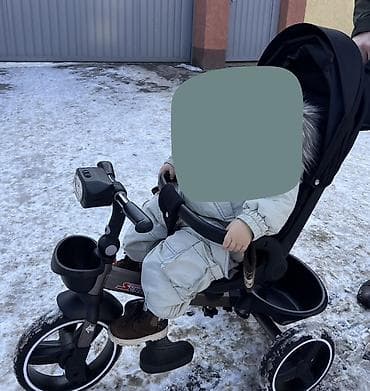 картинг электро: Детский трехколесный велосипед‑коляска, спинка можно настроить в — 1