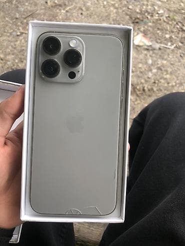 чёрный рис: IPhone 15 Pro Max, Б/у, Серебристый, Коробка — 6