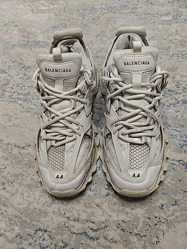 трековая обувь: Мужские кроссовки, 44, Balenciaga, Б/у, цвет - Бежевый, Бесплатная доставка — 2