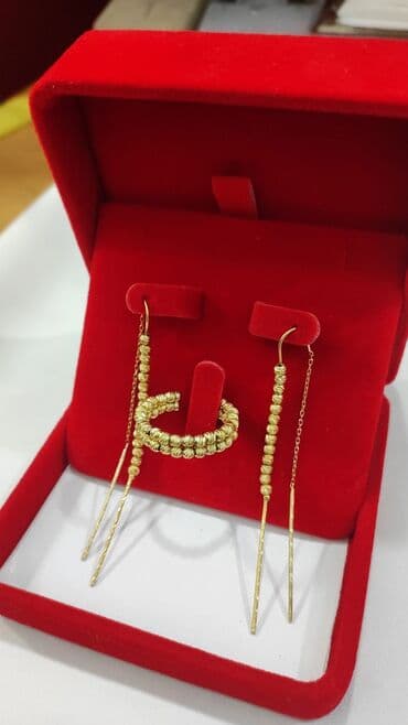 купить свадебное платье недорого: Серебряный Набор Дорика Дизайн Италия Серебро с напылением жёлтое — 1