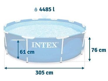 Спорт жана эс алуу: Сборный каркасный бассейн серии Metal Frame Pool с фильтр-насосом — 1