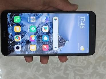 32: Redmi, Redmi 7A, Б/у, 32 ГБ, цвет - Синий — 7