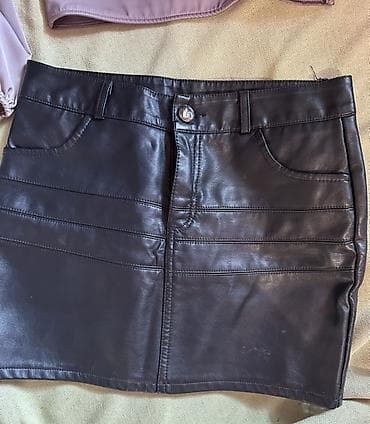 шорты лосины: Костюм с юбкой, Модель юбки: Прямая, Мини, Топ, M, L, XL — 3