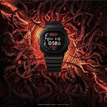 Наручные часы: CASIO G-SHOCK DW-5600STT-1 “Stranger Things” — лимитированная — 1