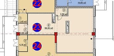 псо1: Продажа магазинов В жилом доме, 60 м², Готовая ПСО (под самоотделку), Отдельный вход, 1 этаж — 2