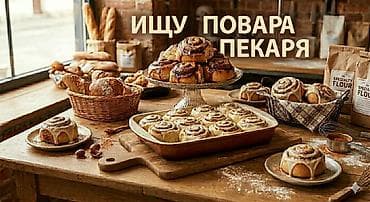 Вакансия: повар‑пекарь Ищем специалиста для выпечки сдобных изделий и