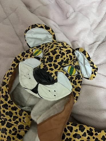 Детский дождевик/пальто с капюшоном «леопард» до 3-5 лет — 2