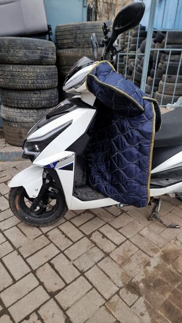 чехол для скутера: Чехлы Тканевые, С подушкой, цвет - Синий, Universal Seat cover, Новый, Самовывоз, Платная доставка — 4