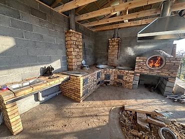 Комплекс уличной кухни из кирпича под ключ. Состав и функционал: -